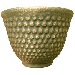 tasse fonte verte et or
