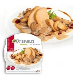 Aiguillettes de poulet et champignons à la crème