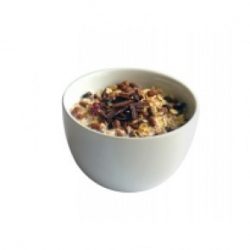 Petit-déjeuner chocolat aux flocons d'avoine