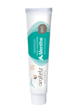 Dentifrice menthe et argile blanche